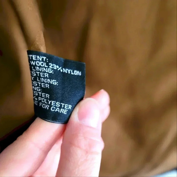 Jos. A. Bank Wool Blend Brown Tweed Winter Executive coat Size M - Picture 8 of 14